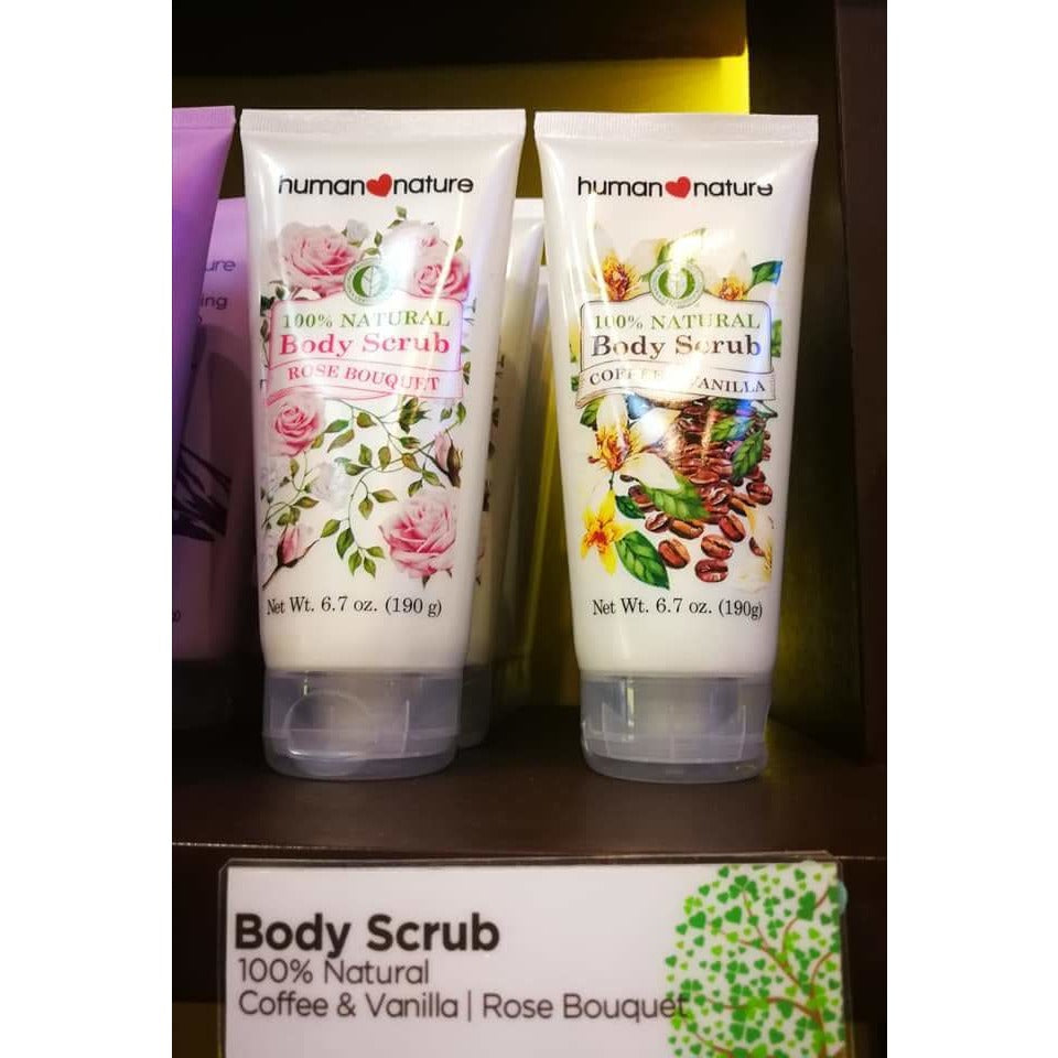 Natural Body Scrub Coffee & Vanilla and Rose Bouquet